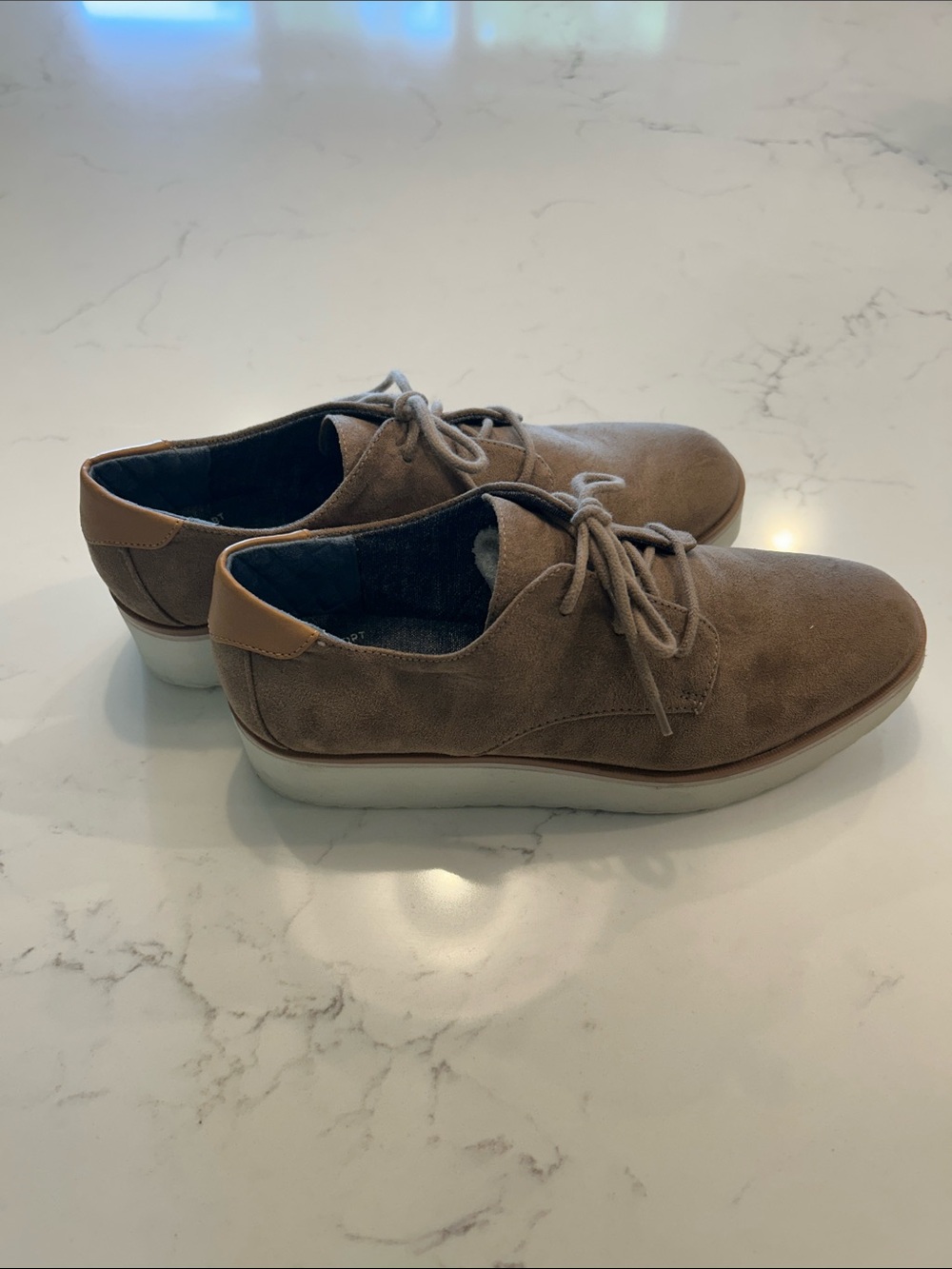Dr. Scholl's women’s Suede shoes in Taupe - Picture 3 of 5